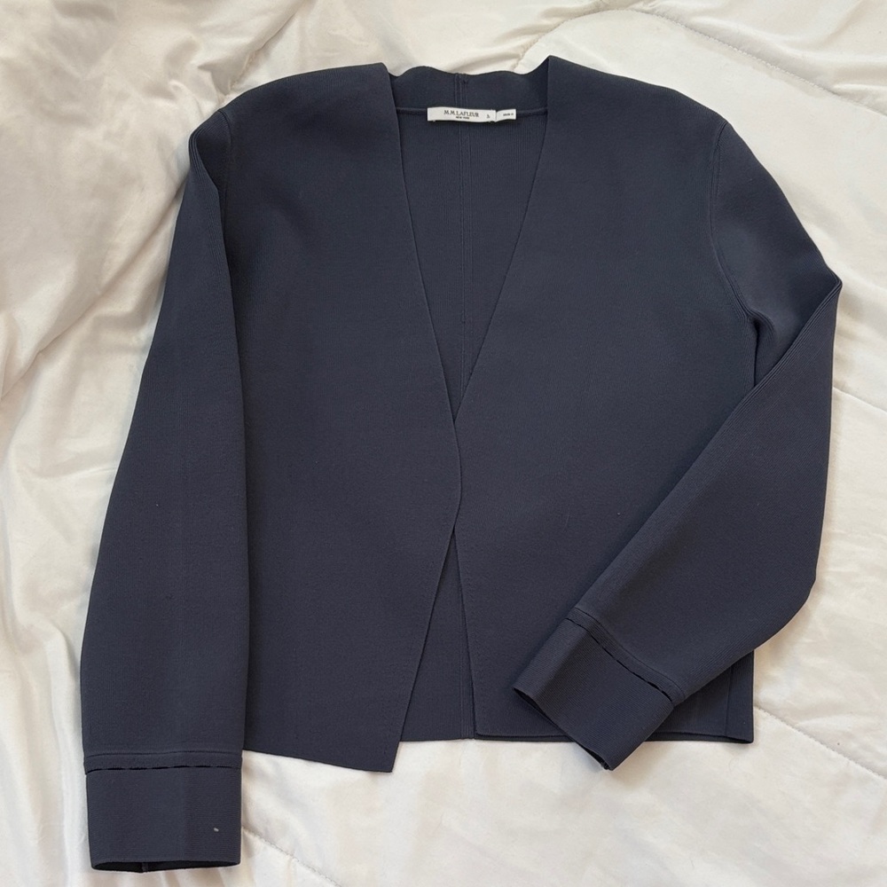 M.M. LAFLEUR navy jardigan NEVER WORN size L